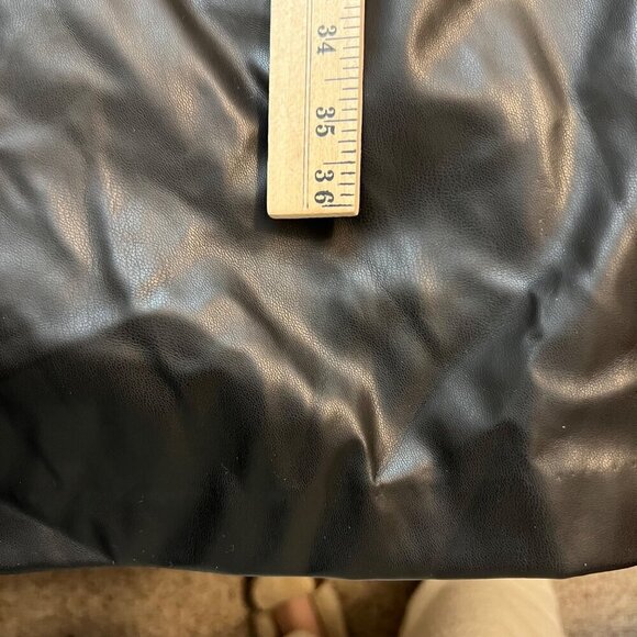 ALEXIA ADMOR Black Jacqueline Edgy Executive Vegan Leather Sheath Dress Size: 8 - Picture 7 of 12